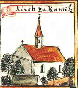 Kirch zu Kamitz - Koci, widok oglny